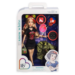 正版 迪士尼 迪士尼樂園 公主 愛意系列 致敬 白雪 snow white ILY 4EVER Doll