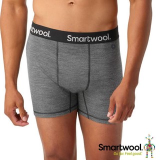 【美國 SmartWool】男 美麗諾羊毛控溫四角內褲 平口內褲 吸濕透氣貼身內著 衛生褲 SW016996