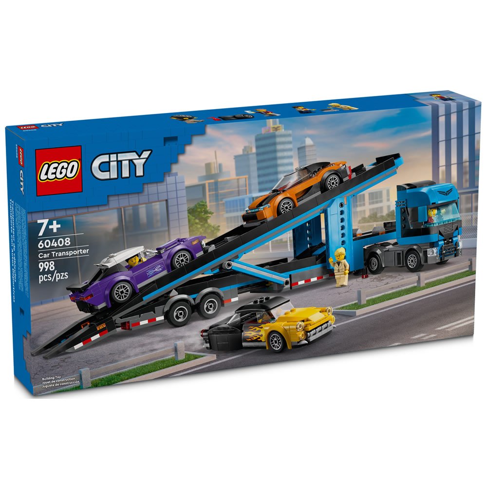LEGO樂高 60408 City 城市系列2024 - 汽車運輸車和跑車
