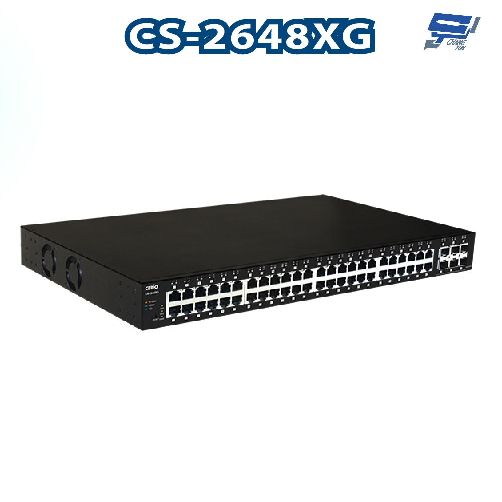 昌運監視器 CS-2648XG 6埠SFP+10Gigabit + 48埠管理型網路交換器