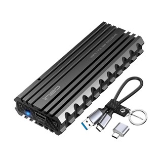【限時優惠】美國 ineo M.2硬碟外接盒NVMe SSD Gen2外接盒 USB3.1 Type-C 鋁合金(黑)