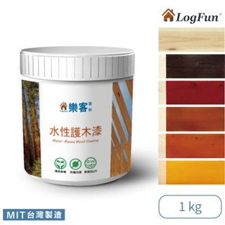 【樂客】耐侯防黴水性護木漆 - 木器漆 500g、1kg