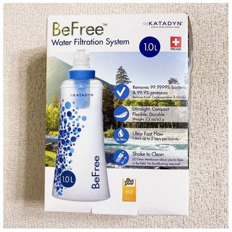 【現貨】瑞士Katadyn Befree 輕量隨身戶外濾水瓶 1.0L / 軍規1.0L