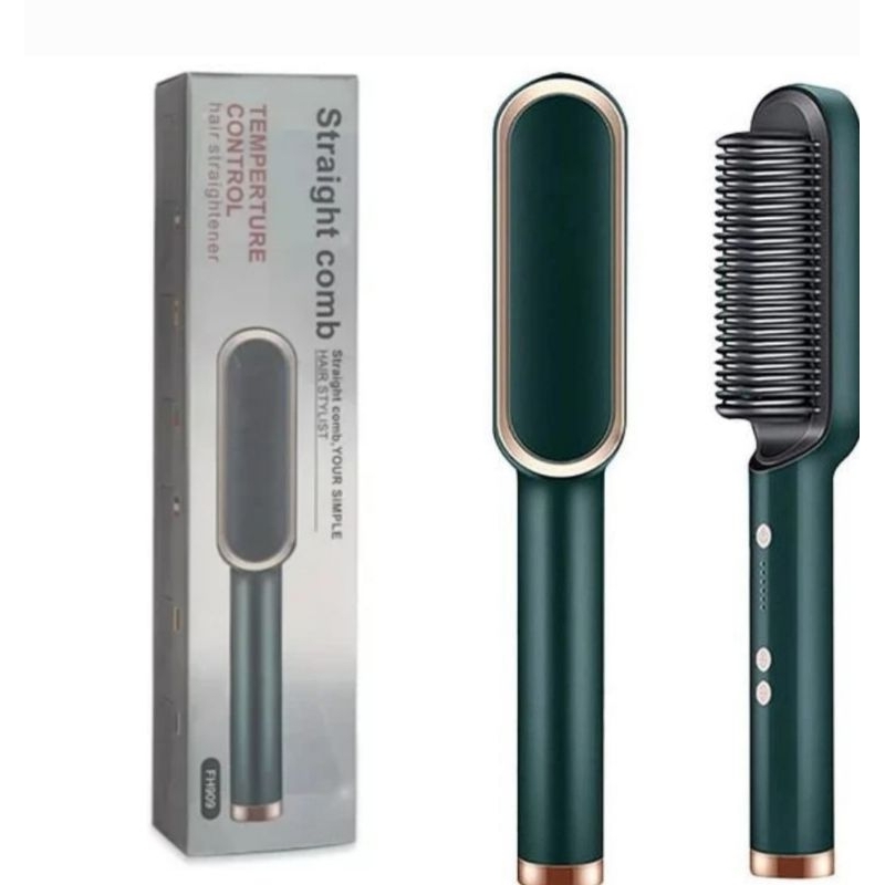 全新Straight comb直捲髮器FH909(綠）