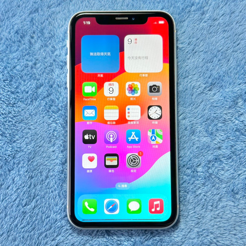 iPhone XR 128G 白 功能正常 二手 IPhoneXR iXR 6.1吋 蘋果 apple 螢幕細微刮傷