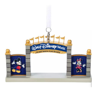 預購👍正版👍 美國迪士尼 米奇米妮 Disney World Main Gate 吊飾 聖誕吊飾 聖誕樹 裝飾品