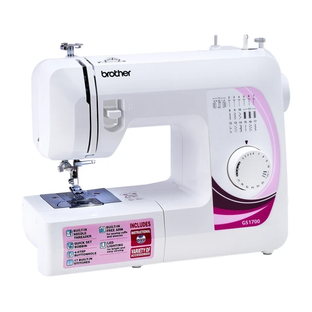 【日本brother】實用型縫紉機 GS-1700(蝦幣回饋10%) 5月底前送車線6入