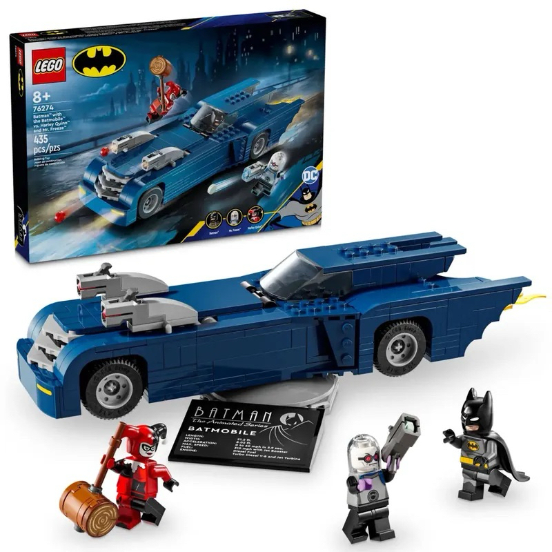 【台中翔智積木】LEGO 樂高 DC 超級英雄 76274 蝙蝠俠駕駛蝙蝠車 vs. 小丑女&amp;急凍人