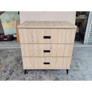 香榭二手傢俱*全新精品 梧桐橡木色2.7尺 三鬥櫃-抽屜櫃-收納櫃-置物櫃-玩具櫃-衣櫃-衣櫥-櫥櫃-餐櫃-矮櫃-電視櫃