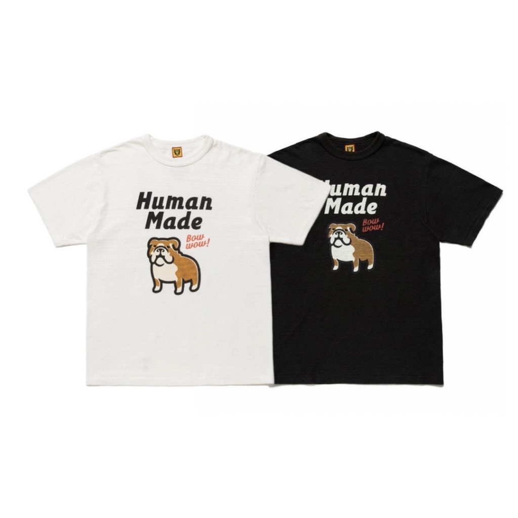 【咘叮】HUMAN MADE 鬥牛犬小狗印花短袖T恤
