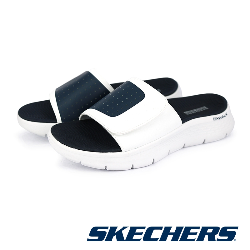 【SKECHERS】男 健走系列 涼拖鞋GO WALK FLEX SANDAL-229204-白藍WNV