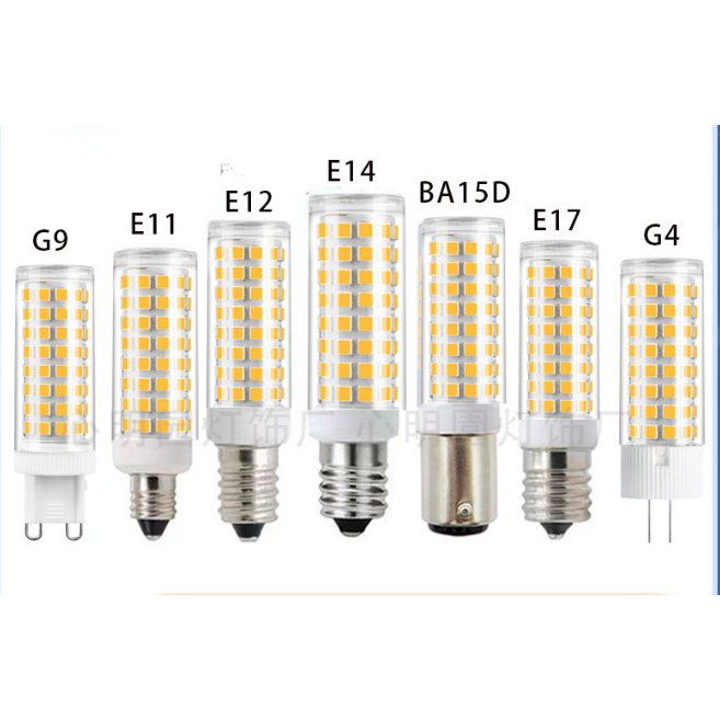 ✨新店特惠促銷✨LED玉米燈110V-G4.G9,E11,E12,E14,E17陶瓷款燈泡LED室內照明裝飾燈泡