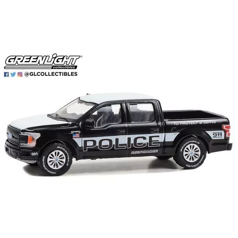 （現貨) 綠光 1/64 2018 Ford F-150 Police Responder Protect /Serve