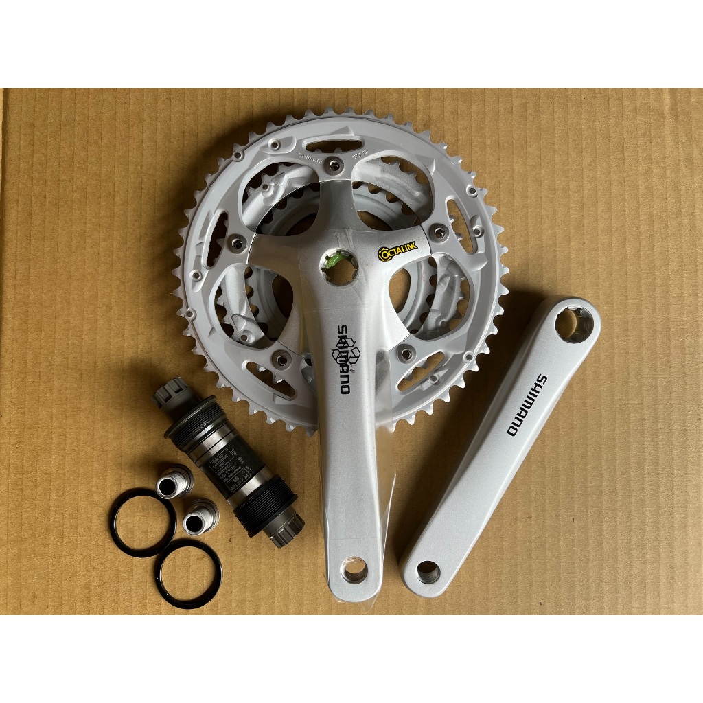【馬上騎腳踏車】SHIMANO FC-R453 50*39t 3盤式 大齒盤組 170L 附八爪梅花軸心 適用公路車系統