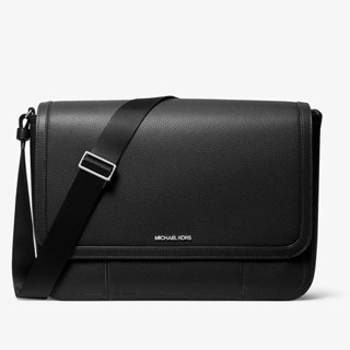 【美麗小舖】MICHAEL KORS MK 荔枝紋真皮皮革 側揹包 斜揹包 書包 郵差包 公事包 筆電包~M62323