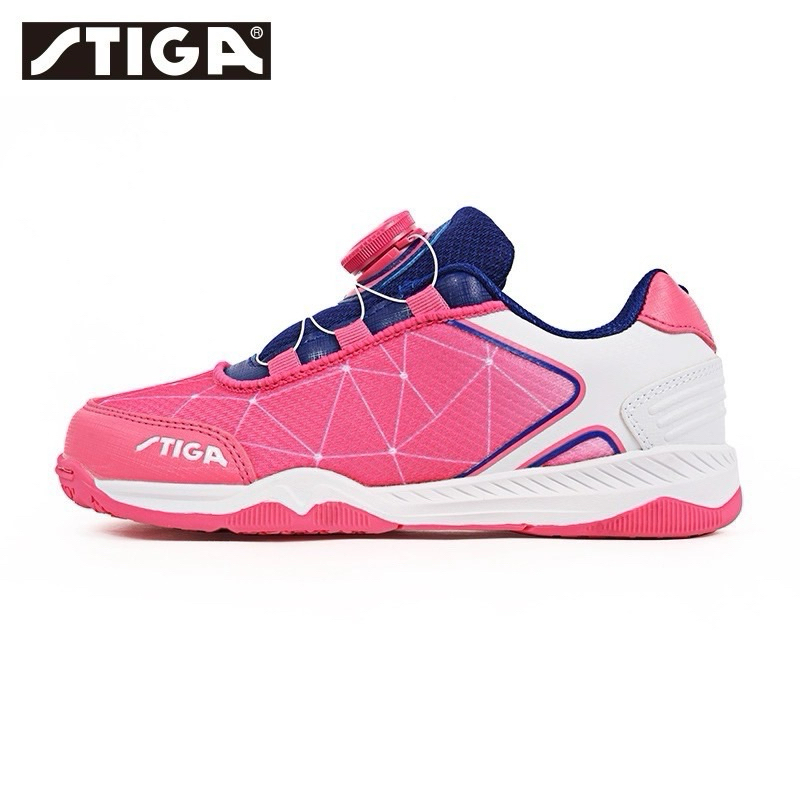 Stiga新款兒童桌球鞋/乒乓球鞋（旋鈕款、免綁鞋帶）20cm