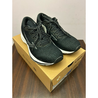 MIZUNO 美津濃 Running WAVE INSPIRE 18 WAVEKNIT 男裝 黑色 跑鞋 UK8.5