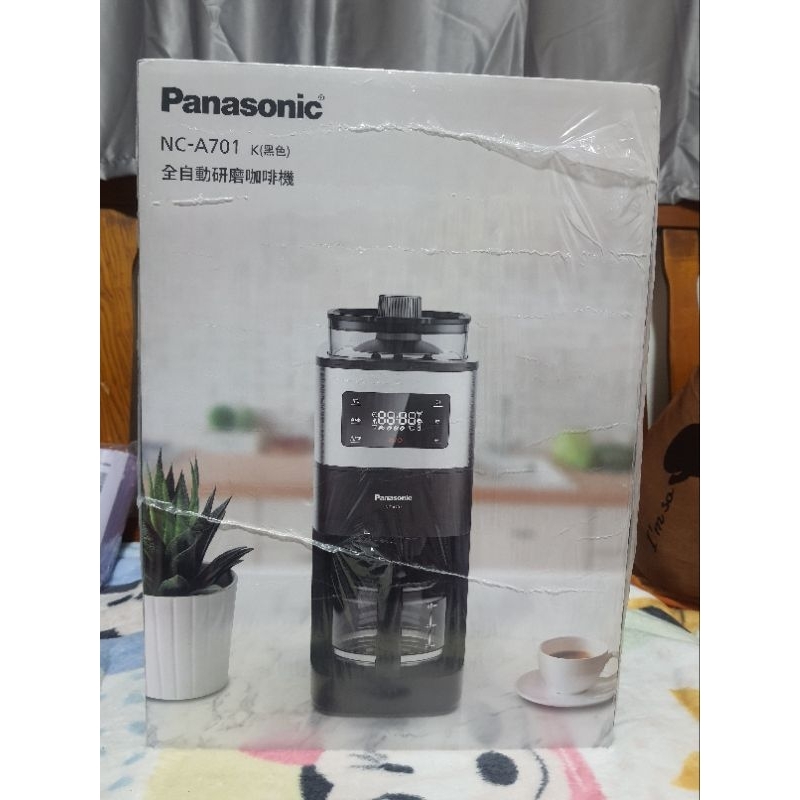 抽獎抽中-Panasonic 國際牌 6人份全自動雙研磨美式咖啡機 NC-A701 黑色