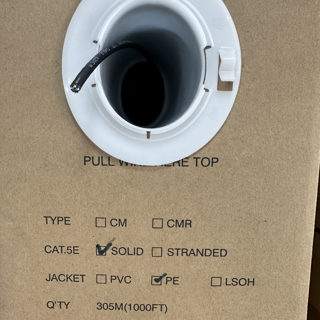 【現貨】大同 室外網路線 CAT5e PE黑皮 UTP 24AWG 50米 40M 30米 網路線