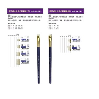 Macro Wave 馬可威 水彩洗色戳戳筆 (ART73 平口) (ART75 斜口)