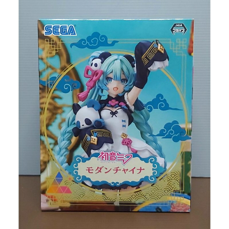 SEGA景品 LUMINASTA 初音未來 現代中國風 熊貓 公仔