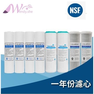 *W的店*RO一年份濾心/組合式濾心Liquatec+Global Aqua UDF/RO濾芯/逆滲透/三胞胎/電解水