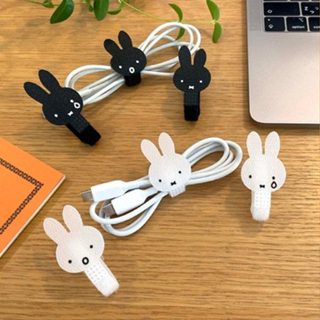 🔜現貨🔜日本 miffy 米飛兔 米菲兔 魔鬼氈 充電線收納 收納 收納帶 束口帶 集線器 束線 電線捲線器 集線帶