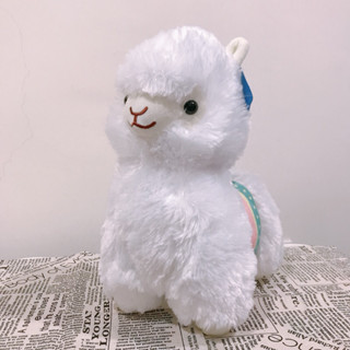【靠枕】卡通可愛神獸羊駝公仔毛絨玩具小羊玩偶床上睡覺抱枕夾腿娃娃禮物