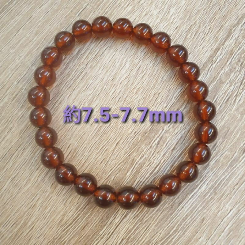 《阿紫水晶》天然錳鋁榴石 芬達石手珠