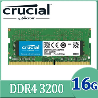 [全新盒裝] 美光Micron Crucial DDR4 3200 16G 筆記型記憶體(原生3200)
