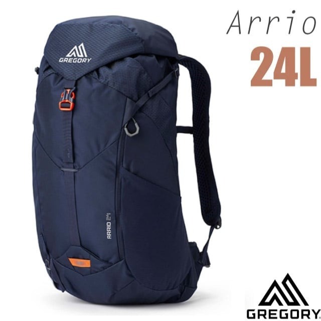 【美國 GREGORY】送》輕量網架式登山背包 24L ARRIO (附防雨罩) 15吋筆電 健行休閒背包_136974