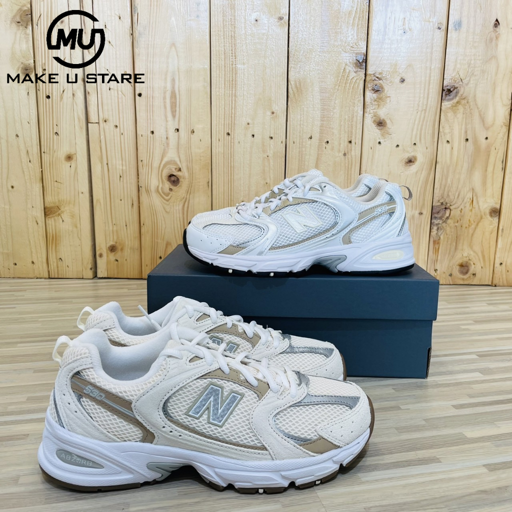 【MUS 沐斯】 New Balance 530 白卡其 奶茶色 男女款 MR530GB MR530RD