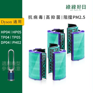 綠綠好日活性碳濾網濾心清淨機濾網 適用 Dyson TP04/DP04/HP04/HP05/TP05 抗菌HEPA濾芯