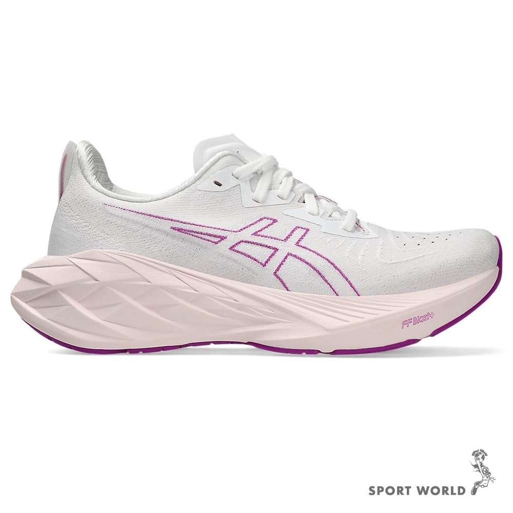 Asics 亞瑟士 慢跑鞋 女鞋 彈力 NOVABLAST 4 白粉【運動世界】1012B510-103