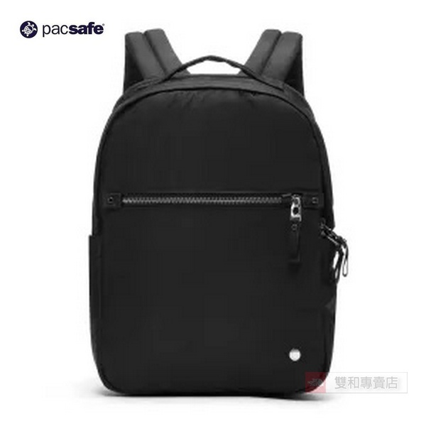 -滿3000免運-[雙和專賣店] Pacsafe backpack 女用防後盜背包/10L/20463100/黑