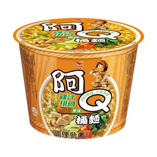 統一阿Q雞汁排骨(碗)[箱購]107g克 x 12Bowl碗【家樂福】