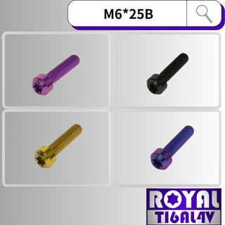 【瘋螺絲】ROYAL 鈦合金螺絲★ M6*25B P:1.0 錐形螺絲★ 64鈦/鈦合金螺絲★出貨附發票★五色可選