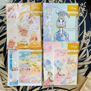 【信封信紙組】迪士尼/唐老鴨/奇奇蒂蒂/小熊維尼/tsum｜信紙信封12枚｜sun-star｜全新正版｜日本製｜城南舊肆