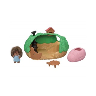Sylvanian Families日本森林家族 人物家具配件 刺蝟寶寶探險小樹穴套組 家家酒玩具