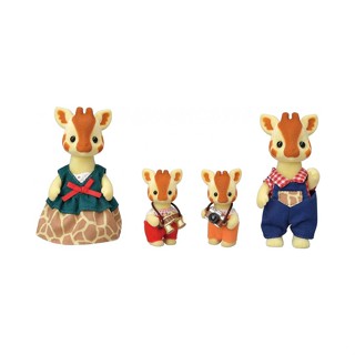 Sylvanian Families日本森林家族 溫馨家庭人物配件 長頸鹿家庭套組(人物*4 望遠鏡 相機)家家酒玩具