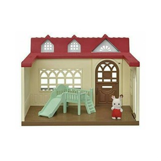 Sylvanian Families<日本森林家族>溫馨家庭房屋 森林紅莓小屋套組(溜滑梯床 房子 人物)家家酒玩具