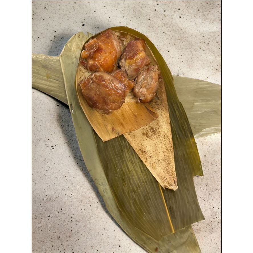 【冷凍】麻油雞腿粽 (葷)(100g)(去骨雞腿)(創意粽子系列)｜南園食品店(湖州粽子、芝麻湯圓) 南門市場