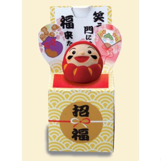 ☆小樂雜貨☆現貨 日本 正版 開運 達摩 招財貓 不倒翁 紅 小達摩 小型 陶瓷 招福 娃娃 公仔 禮物 微笑福神 裝飾