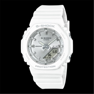 CASIO 卡西歐 G-SHOCK 冷霧金屬元素 八角時尚腕錶 - 牛奶白 (GMA-P2100VA-7A) [秀時堂]