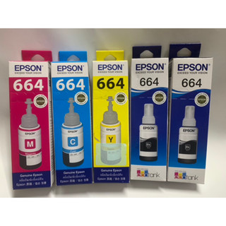 EPSON 彩色墨水664 全新未拆 原廠墨水 相容性墨水 黑色 三彩