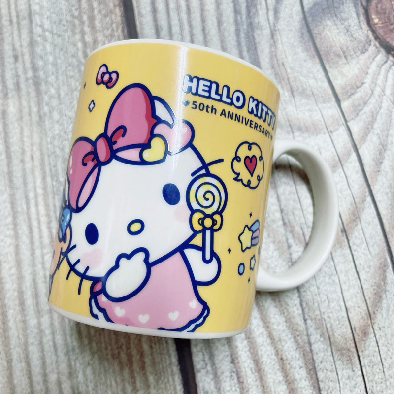 HELLO KITTY 50週年 馬克杯 陶瓷杯 可愛 繽紛 Tiny chum kitty