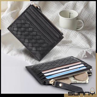 【SUNNY】 真皮羊皮編織拉鍊零錢包 卡夾 卡包 信用卡包 名片包 短夾 真皮皮夾 錢包 證件卡夾 BV同款 包包