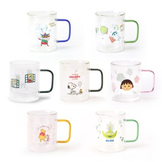 耐熱玻璃杯- Norns 蠟筆小新 Peanuts 史努比 迪士尼 櫻桃小丸子 Moomin 雙層玻璃杯 杯子 水杯