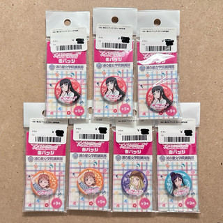 日版 LoveLive Sunshine Aqours 水團 7-11 限定 30mm 徽章