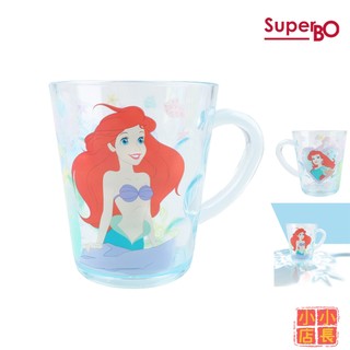小小店長☻ superbo 水晶杯260ml｜小美人魚水杯｜迪士尼水杯｜漱口杯｜透明水杯